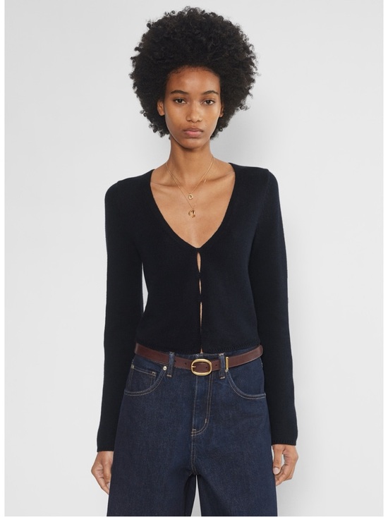 Aritzia Sweaters - Aritzia Wilfred Admiral Basque V-Neck Cardigan Sweater